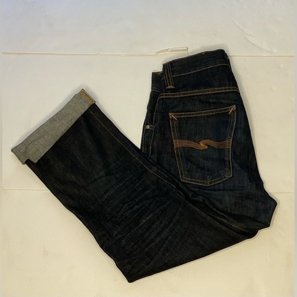 Men’s Nudie Jeans, Average Joe, Straight leg, dry heavy, 30 waist/ 34 leg - Picture 9 of 12